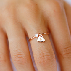 Engravable Heart Ring