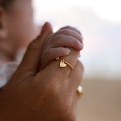 Demi-Fine Engravable Heart Ring