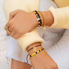 Hufflepuff™ Tile Bead Stretch Bracelet