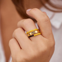 Hufflepuff™ 3 Ring Stack