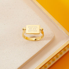 Hogwarts™ Letter Flip Ring