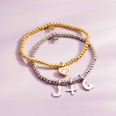 Harper Stone & Enamel Heart Charm