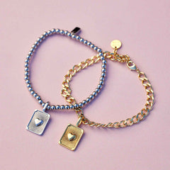 Harper Textured Heart Charm