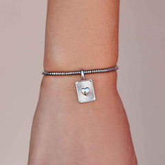 Harper Textured Heart Charm