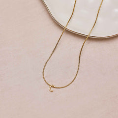 Snake Chain Alphabet Necklace