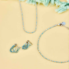 Dainty Enamel Chain Wrap Earrings