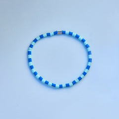 Blue Wave Seascape Stretch Anklet