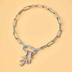 Harper Oval Charm Chain Bracelet