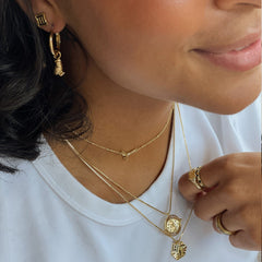 Hedwig™ Letter Hoop Earrings