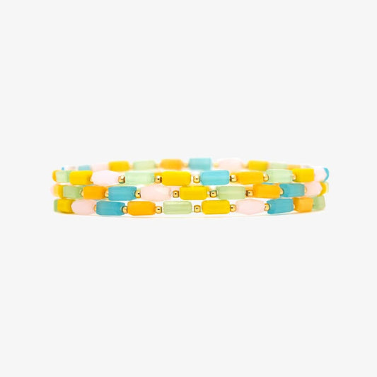 Neon Lights Stretch Bracelet 3 Pack