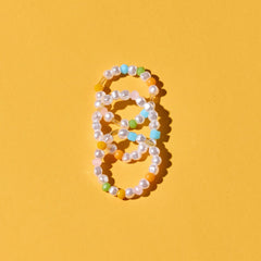 Pippa Pearl Stretch Ring 3 Pack