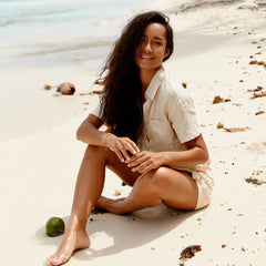 Le Soleil Seed Bead Stretch Anklet