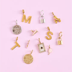 Harper Slanted Statement Alphabet Charm