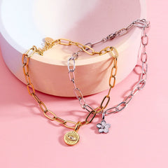 Harper Paperclip Chain Anklet