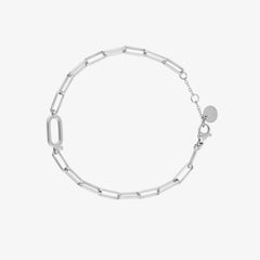 Initial Paperclip Chain Bracelet