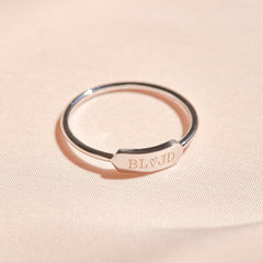 Engravable Bar Ring