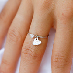 Engravable Heart Ring