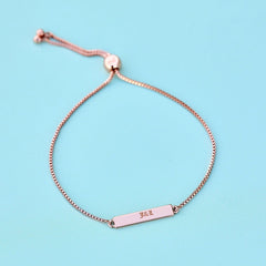 Engravable Double-Sided Bar Bracelet