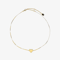 Demi-Fine Engravable Heart Choker