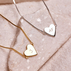 Demi-Fine Engravable Heart Choker