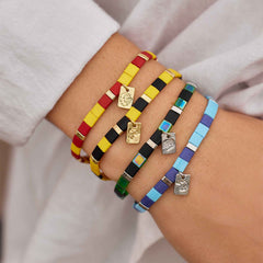 Gryffindor™ Tile Bead Stretch Bracelet