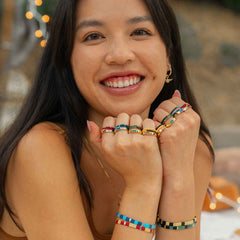 Hufflepuff™ Tile Bead Stretch Bracelet