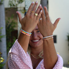 Sarita Mixed Seed Bead Stretch Ring