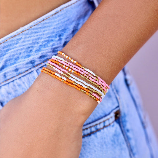 Warm Breeze Stretch Bracelet Set of 8