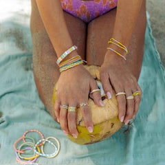 Sunset Beach Stretch Bracelet Set of 3