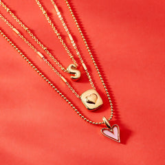 Puffy Heart Pendant Necklace