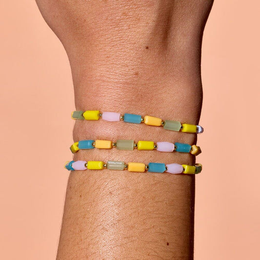 Neon Lights Stretch Bracelet 3 Pack