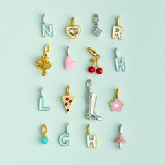 Harper Enamel Puffy Heart Charm