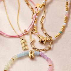 Initial Pearl & Seed Bead Choker