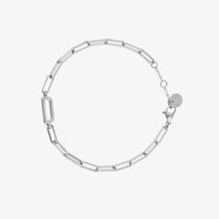 Initial Paperclip Chain Bracelet